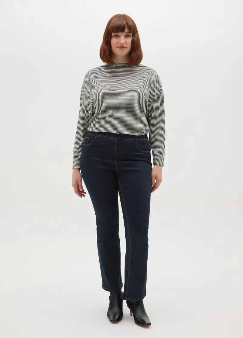 Maglia Multicolor A Righe Regular Fit, Donna, Multicolor miniatura 2