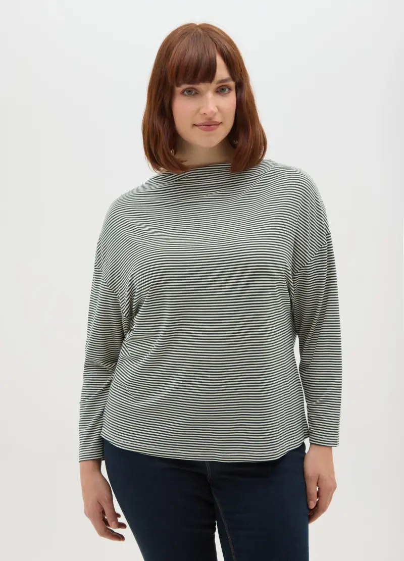 Maglia Multicolor A Righe Regular Fit, Donna, Multicolor