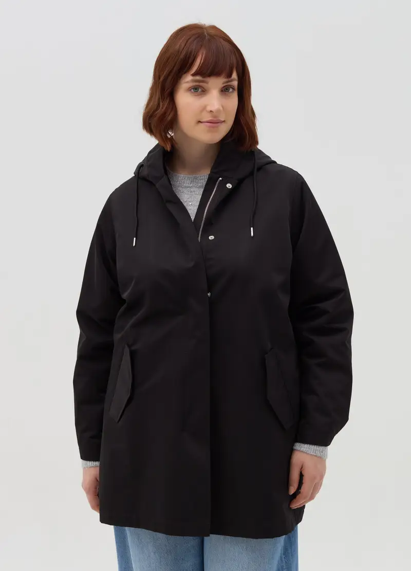 MYA Parka Donna Nero 4122057 miniatura 2