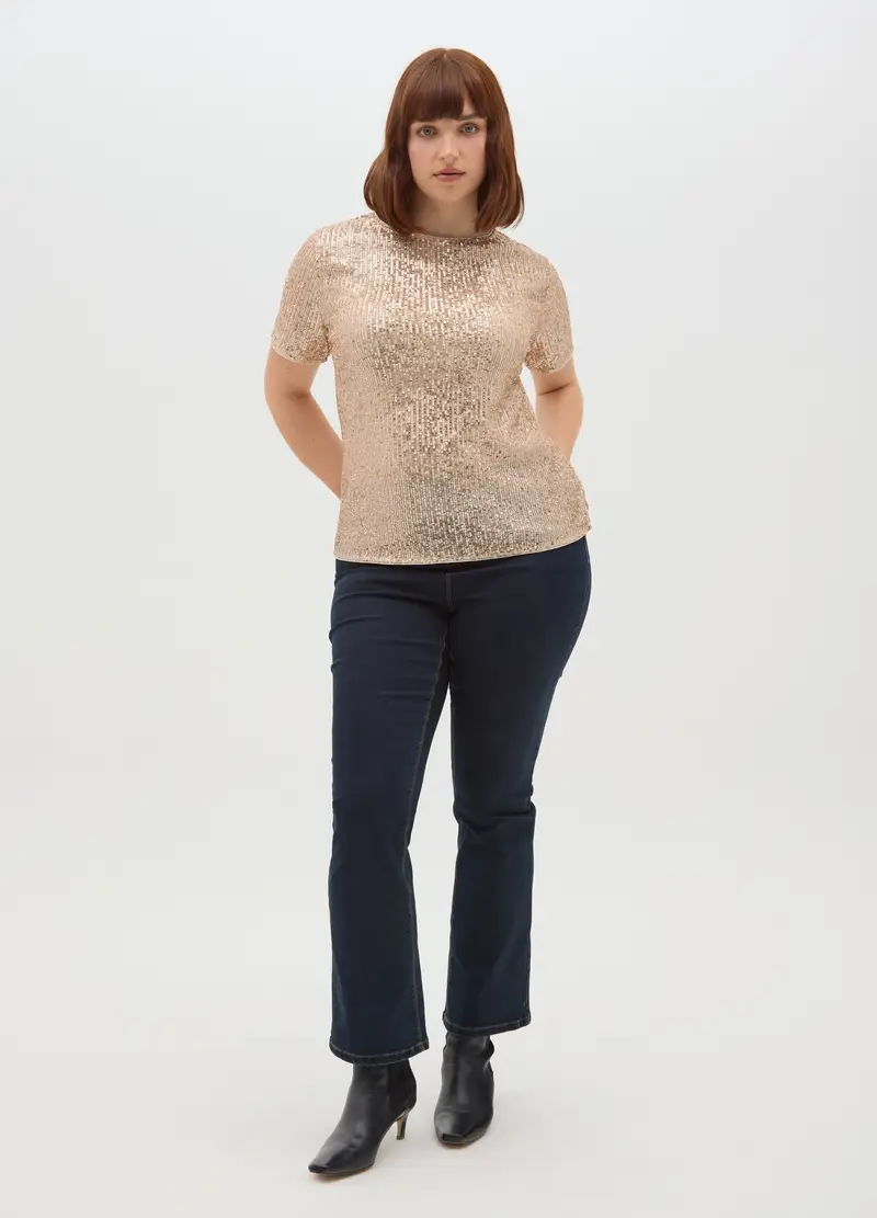 MYA T-shirt Donna Beige 3530970 miniatura 2