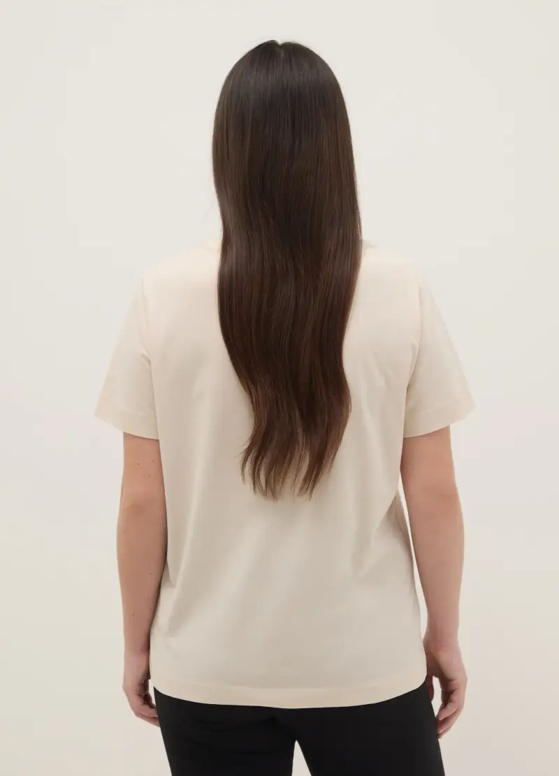 MYA T-shirt Donna Beige 4103427 miniatura 3