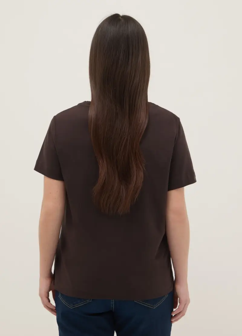MYA T-shirt Donna Marrone 4103428 miniatura 3