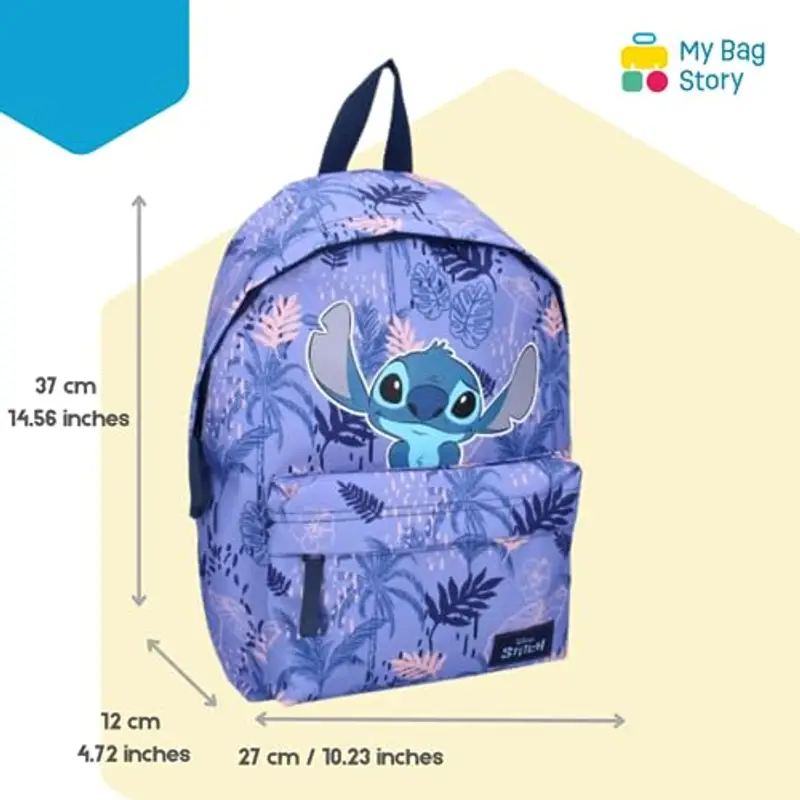 Mybagstory - Zaino Disney Stitch Viola per Bambino - Scuola Primaria miniatura 2