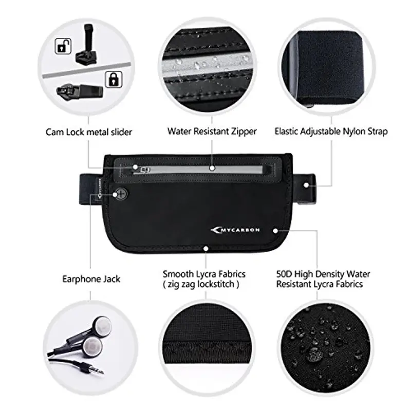 MYCARBON Marsupio Nero 1214611 miniatura 3