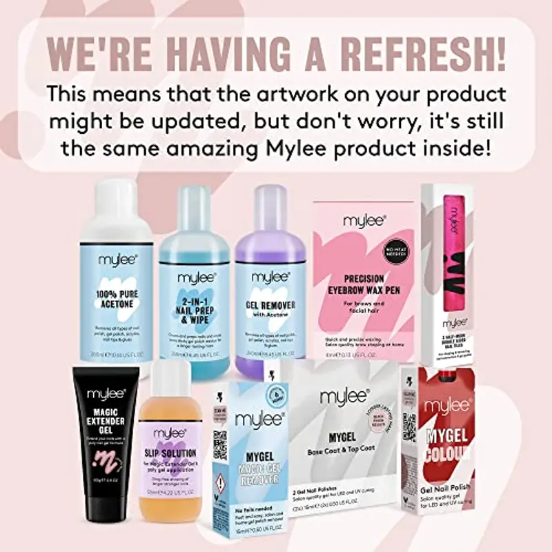 MYGEL by Mylee Magic Extender Gel 60g - Lunga Durata, Aspetto Naturale, Extension per Unghie, per Principianti e Professionisti, Acrilico Ispessente, Nail Art (Clear) miniatura 2