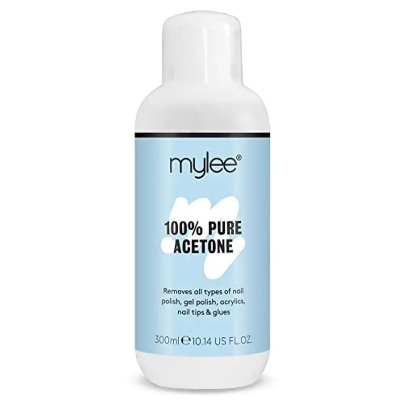 Mylee, solvente per unghie di qualità superiore, 100% puro acetone, adatto per smalti Gel UV/LED soak off