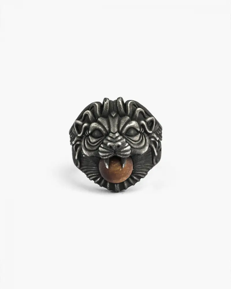 Anello Chimera Ophis Brunito