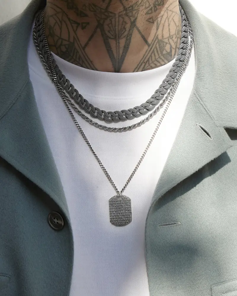 Ciondolo Piastra Militare Lyrics Con Testo Personalizzabile miniatura 2