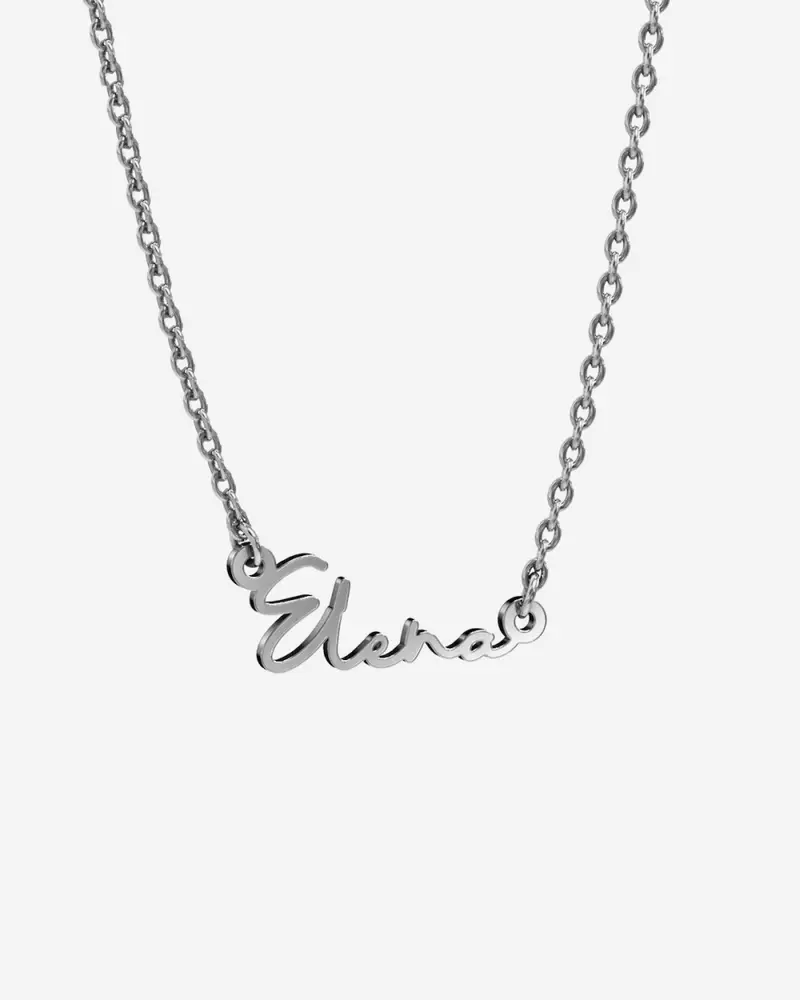 Collana Nome Firma Personalizzabile In Argento