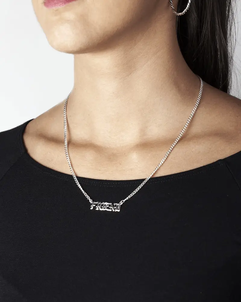 Collana Nome Traforo Personalizzabile Con Grumetta miniatura 2