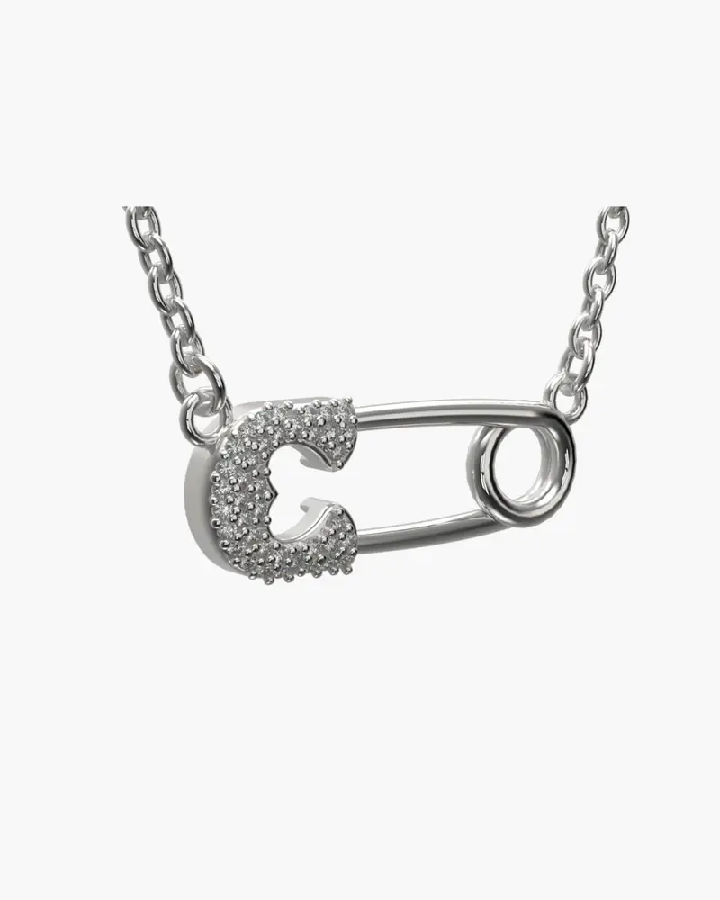 Collana Spilla Con Brillanti Personalizzabile