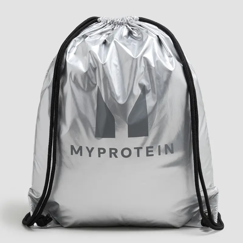 Borsa con coulisse metallizzata MP - Nero miniatura 3