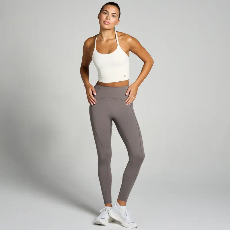 Canotta con design a vogatore sulla schiena MP Tempo Ultra da donna - Vaniglia Crema miniatura 3