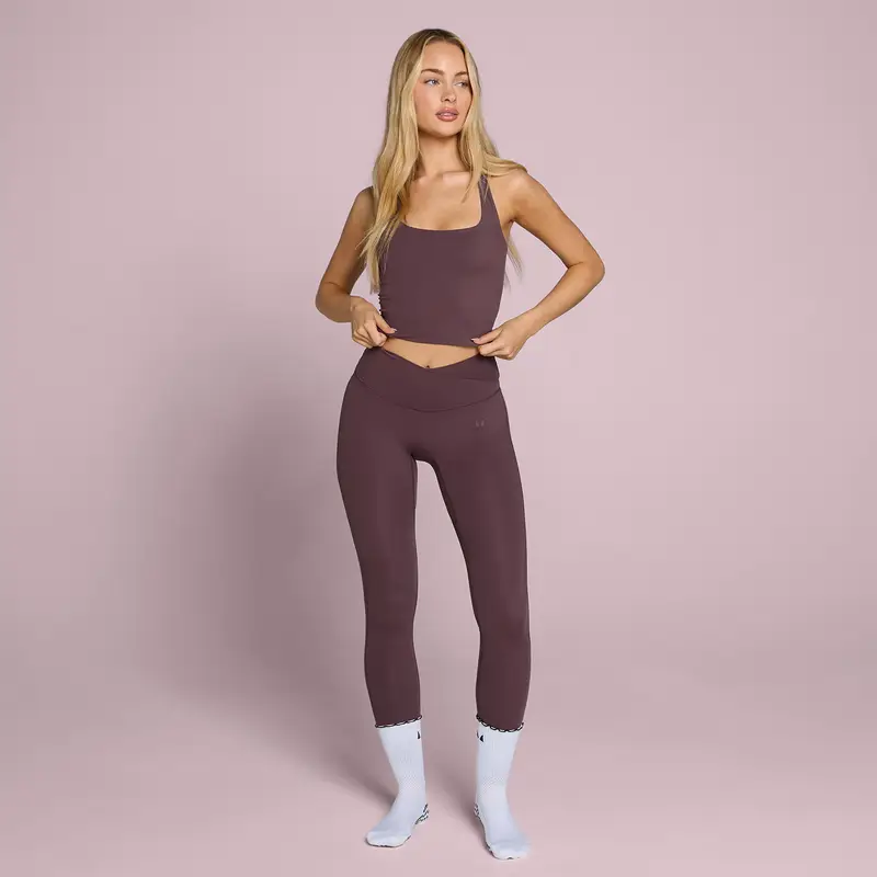 Canotta donna con spalline incrociate Tempo MP - Fudge Marrone miniatura 3