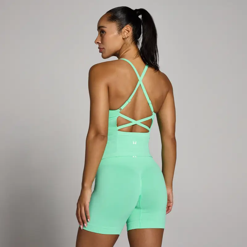 Canotta MP Tempo donna senza cuciture con spalline - Verde menta miniatura 2