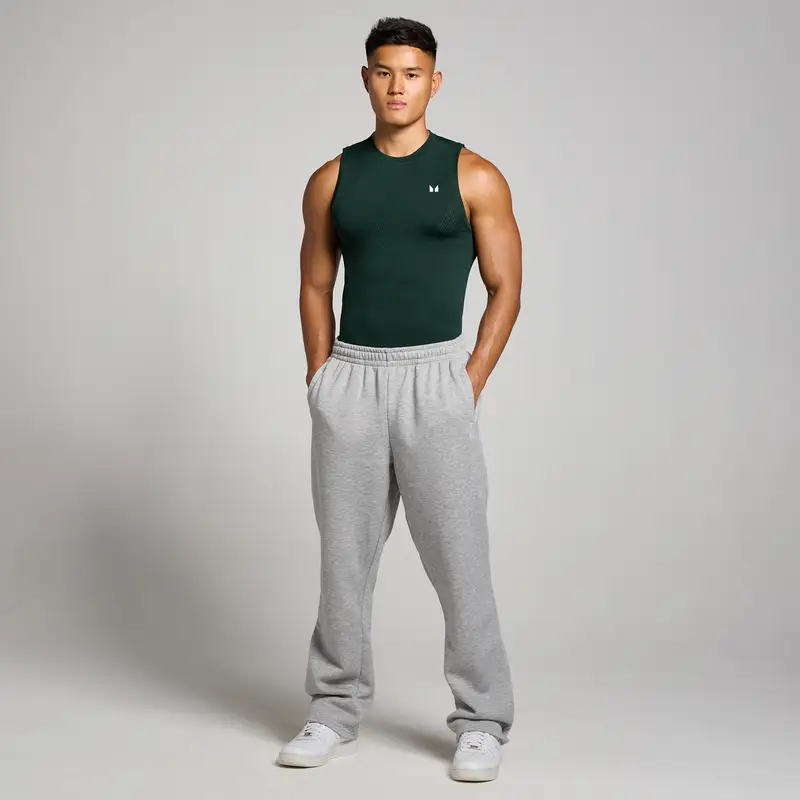 Canotta senza cuciture con grafica Pillar MP Tempo da uomo - Verde smeraldo scuro miniatura 3