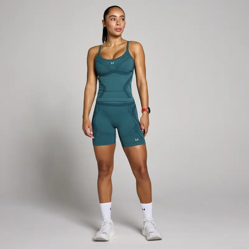 Canotta senza cuciture MP donna Hybrid - Verde acqua intenso miniatura 3