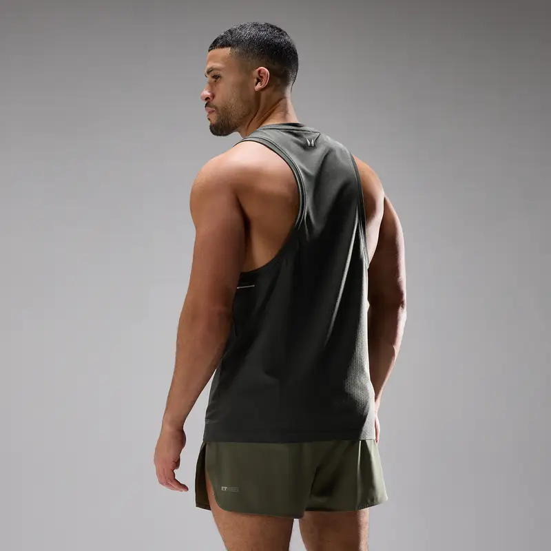 Canotta senza cuciture MP Velocity ultra uomo - Nero lavato miniatura 2