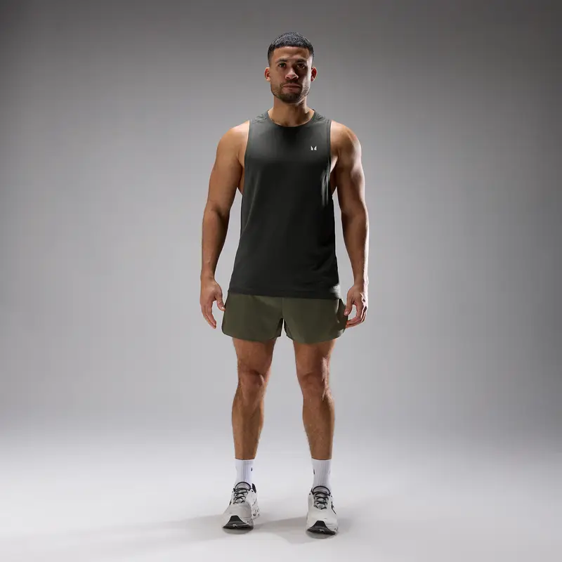 Canotta senza cuciture MP Velocity ultra uomo - Nero lavato miniatura 3