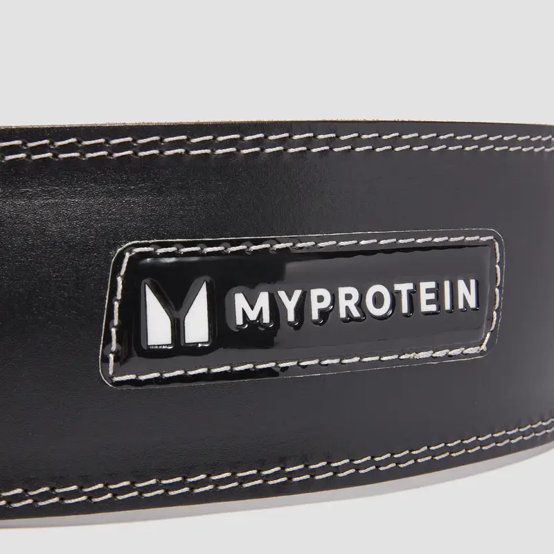 Cintura per sollevamento pesi in pelle MyProtein - Nera Nero miniatura 3
