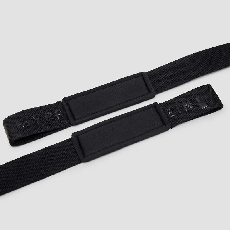 Fasce di sollevamento Myprotein con grip in silicone - Nero miniatura 2