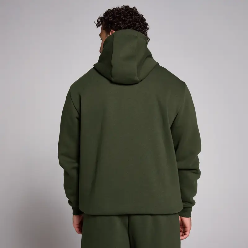 Felpa con cappuccio MP uomo rest day - Verde foresta miniatura 2