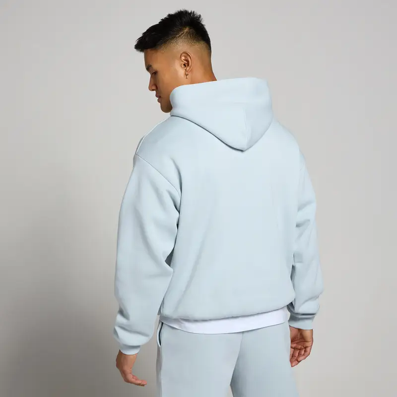 Felpa con cappuccio oversize MP Rest Day da uomo - Blu pallido miniatura 2