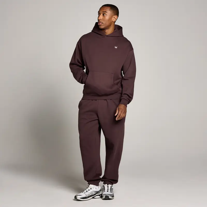 Felpa con cappuccio oversize MP uomo Rest Day - Fudge Marrone miniatura 3