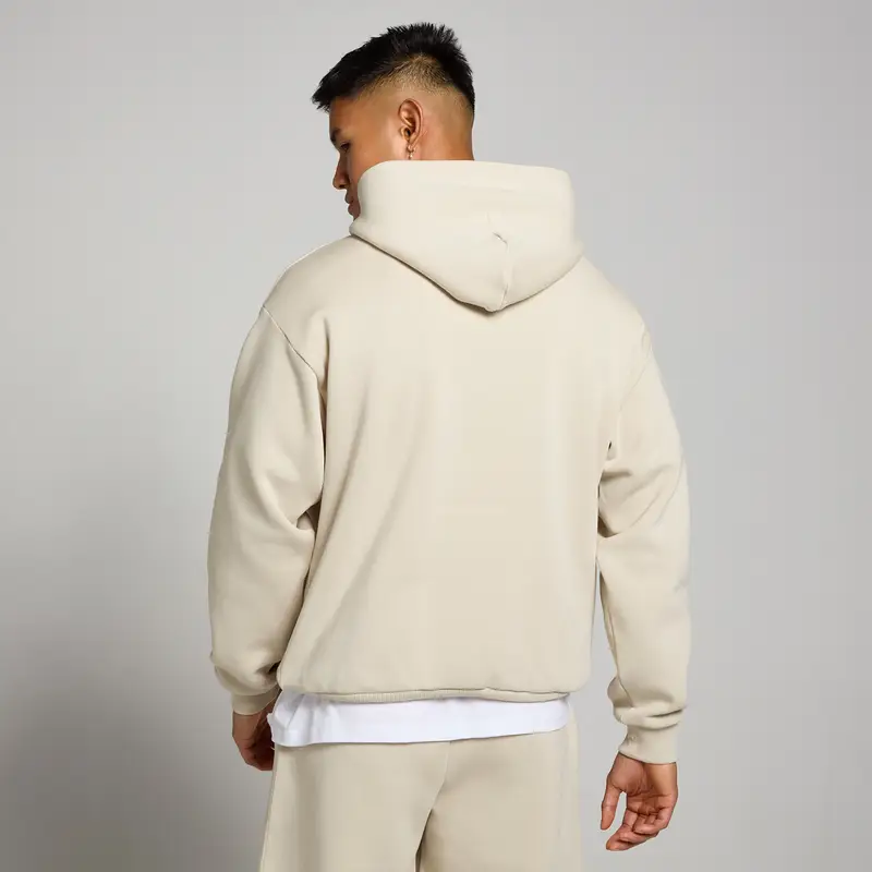 Felpa oversize con cappuccio MP Rest Day da uomo - Avena Crema miniatura 2