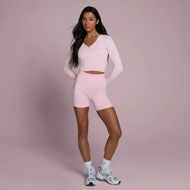 Giacca corta senza cuciture donna MP Tempo - Rosa miniatura 3