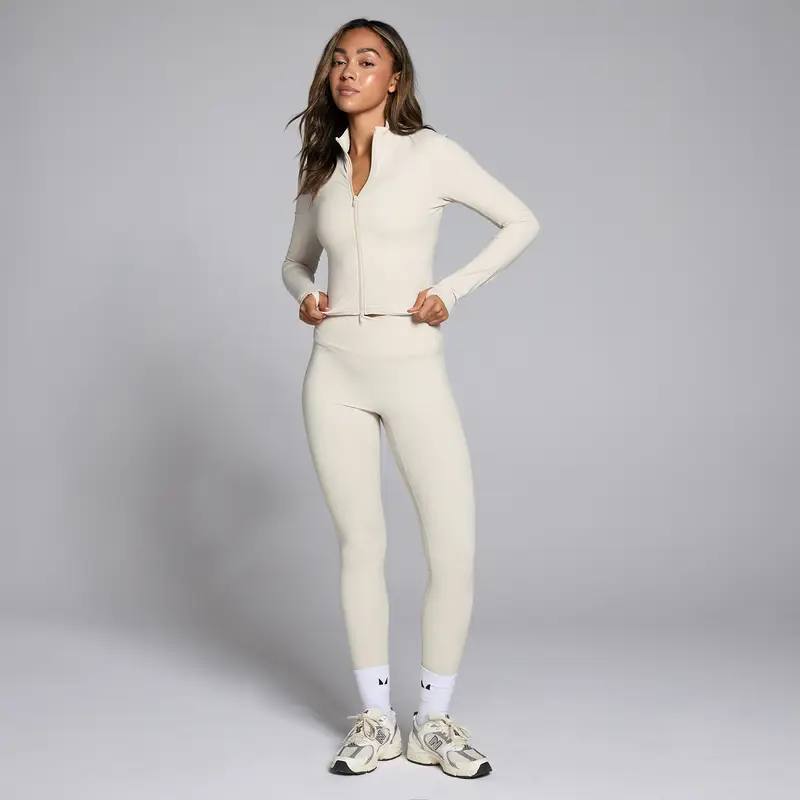 Giacca crop MP Tempo da donna - Sabbia del deserto Nudo miniatura 3