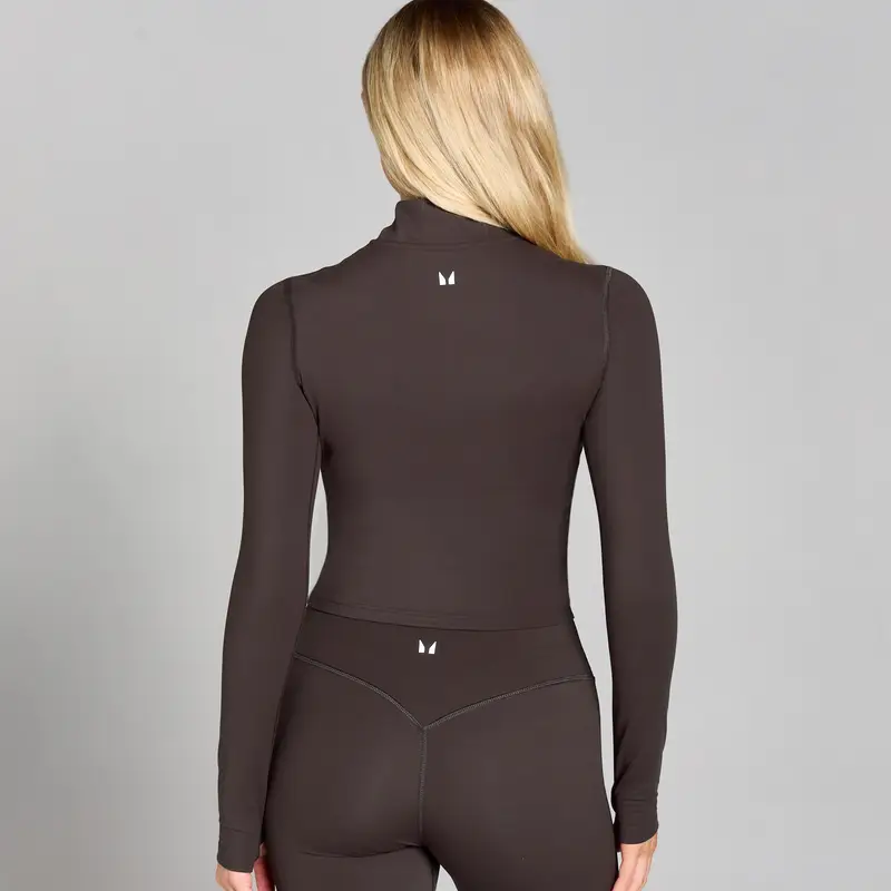 Giacca cropped MP Tempo da donna - Cocoa Marrone miniatura 2