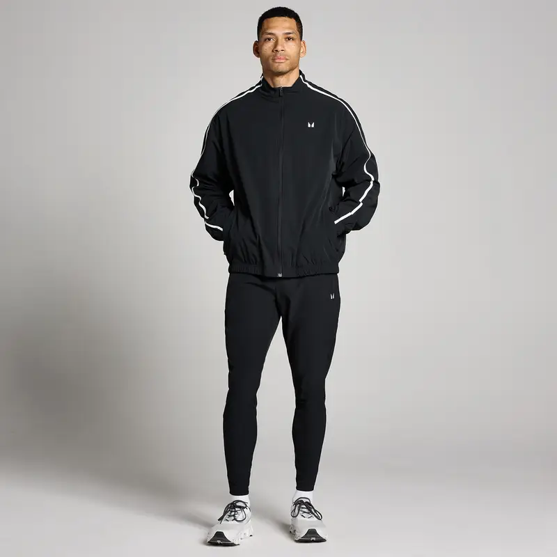 Giacca tessuta a pannelli Tempo MP uomo - Nero miniatura 3