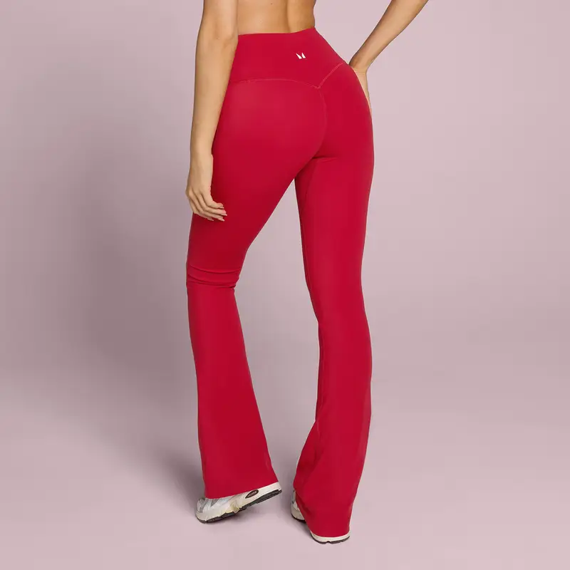 Leggings a zampa MP donna Tempo - Rosso rosa miniatura 2