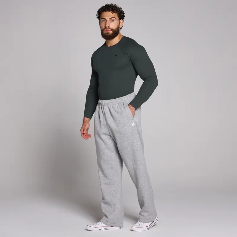 Maglia a maniche lunghe aderente a costine MP Origin da uomo - Nero slavato miniatura 3