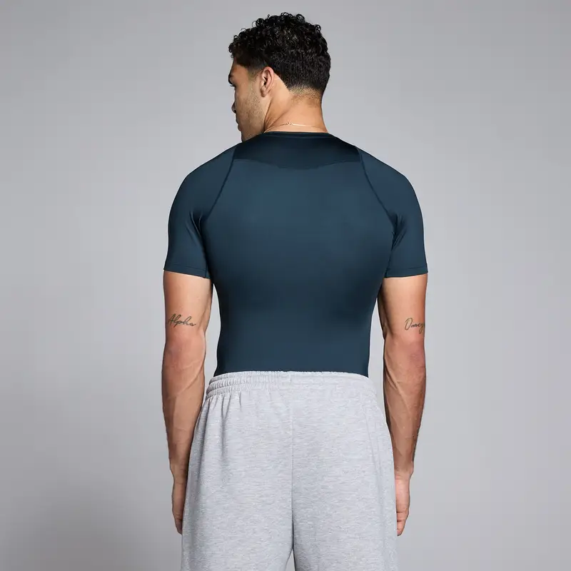 Maglia intima manica corta MP uomo training - Zaffiro scuro Blu miniatura 2