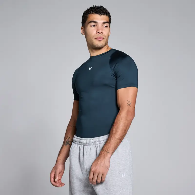 Maglia intima manica corta MP uomo training - Zaffiro scuro Blu