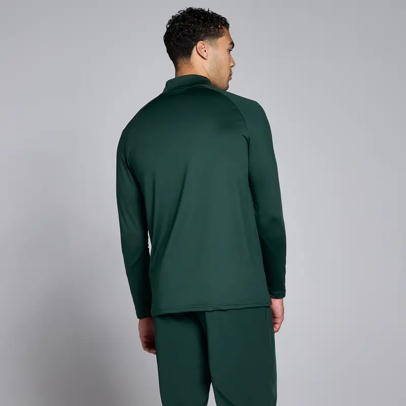 Maglia sportiva con cerniera a 1/4 MP da uomo - Smeraldo scuro Verde miniatura 2