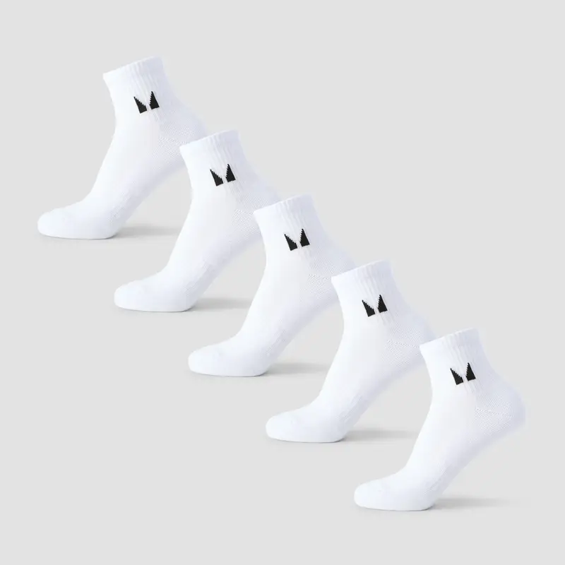 MP Unisex Ankle Socks (5 Pack) - White Bianco