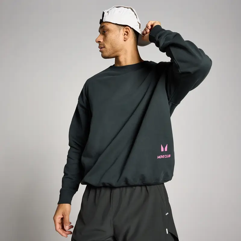 MP Unisex Hybrid Graphic Sweatshirt - Washed Black Nero miniatura 2