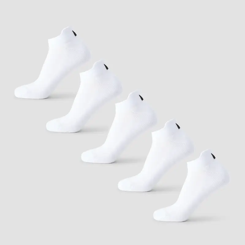 MP Unisex Trainer Socks (5 Pack) - White - UK 12-14 Bianco