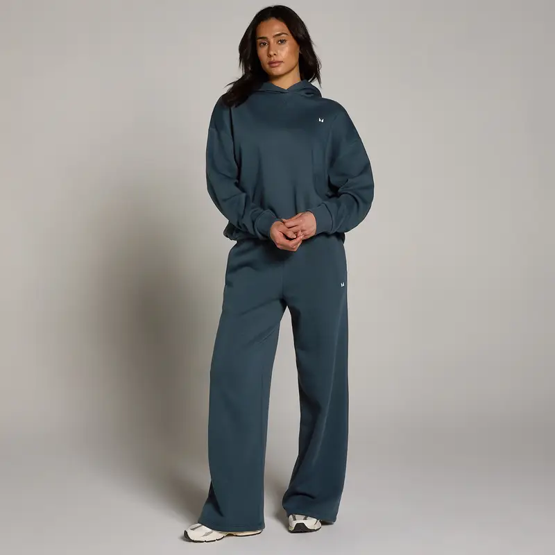 MP Women Basics Oversized Hoodie - Faded Blue Blu miniatura 3