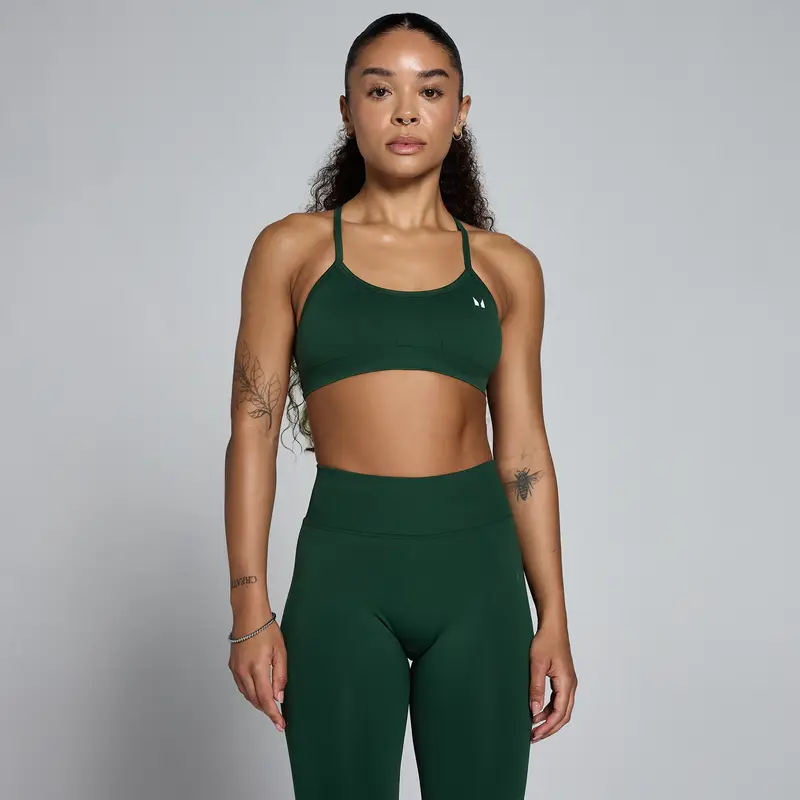 MP Women Lift Seamless Strappy Bra - Dark Emerald Verde