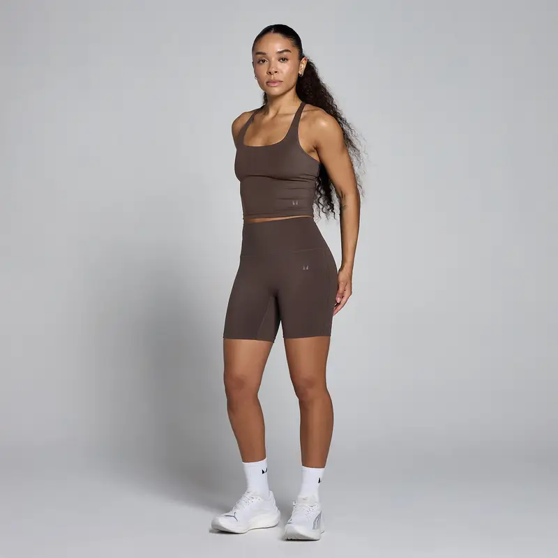 MP Women Tempo High Waisted Shorts - Cocoa Marrone miniatura 3