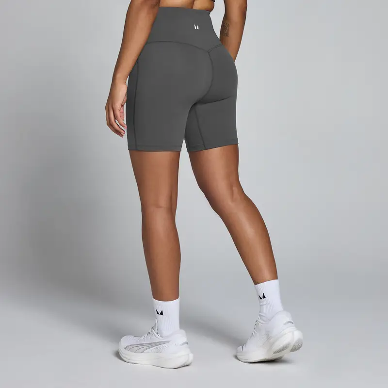 MP Women Tempo High Waisted Shorts - Dark Grey Grigio miniatura 2
