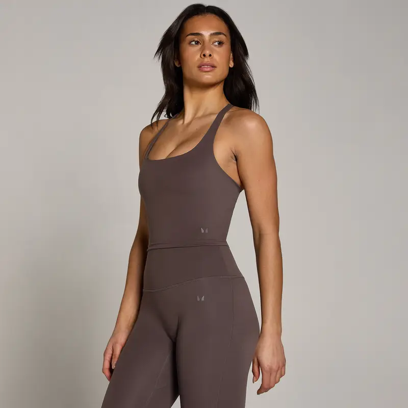 MP Women Tempo Strappy Racerback Vest - Cocoa Marrone