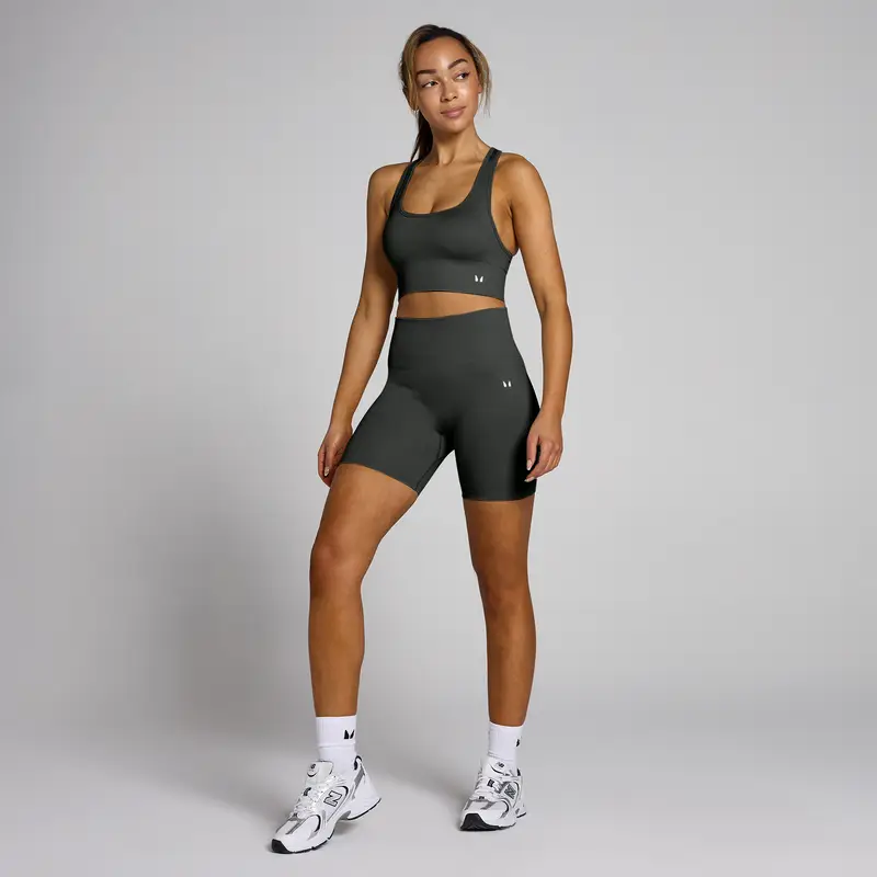 Pantaloncini ciclista senza cuciture MP Shape da donna - Dark Shadow Grigio miniatura 3