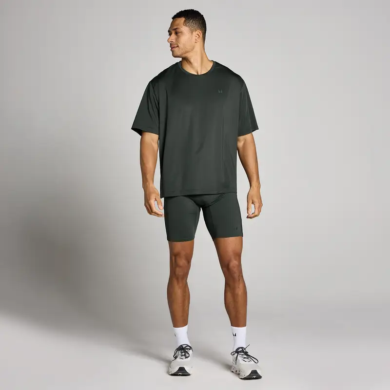 Pantaloncini corti Hybrid con tasche MP uomo - Nero lavato - XXXL miniatura 3