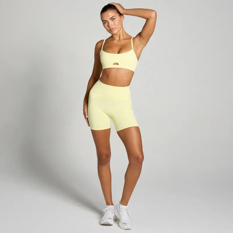 Pantaloncini Curved Seam MP Tempo Ultra da donna - Giallo limone miniatura 3