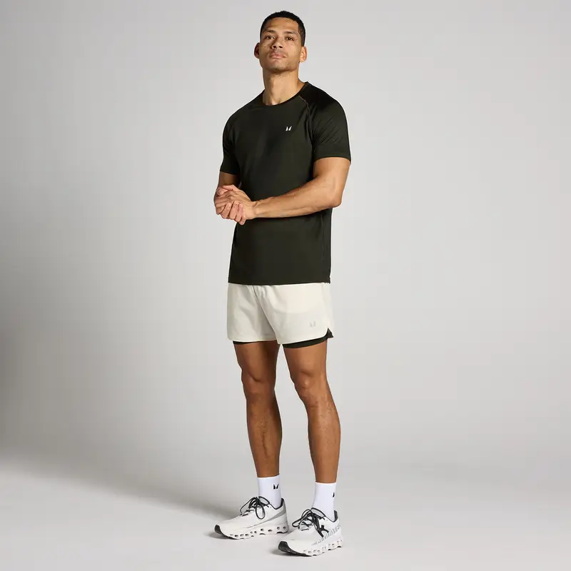 Pantaloncini da allenamento 2 in 1 MP uomo 5 - Osso Crema miniatura 3